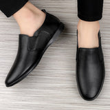 Men's Shoes Casual Summer Flats Loafers Genuine Leather Moccasins Male Slip on Driving Shoes