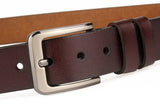 Real Cow Genuine Leather Belts for Men's Pin Buckle Waist Belt Strap Mart Lion   