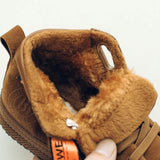 Children Winter Shoes Kids Boots for Boys Sneakers Snow Ankle Girls Plush Casual Warm Leather Non-slip Sport Mart Lion   