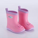 Rain Boots Kids for Girls Waterproof Water Shoes Baby Boys Non-slip Rubber Warm Children Rainboots four Seasons Removable Mart Lion Pink 8 