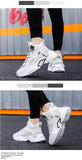 Men Casual Shoes Chunky Sneakers Dad Thick Sole Footwear Streetwear Mart Lion   