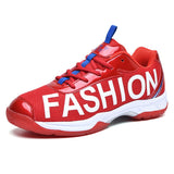 Professional Blue Badminton Shoes Men's Breathable Sport Women Sneakers Training Outdoor Tennis Mart Lion red183 35 