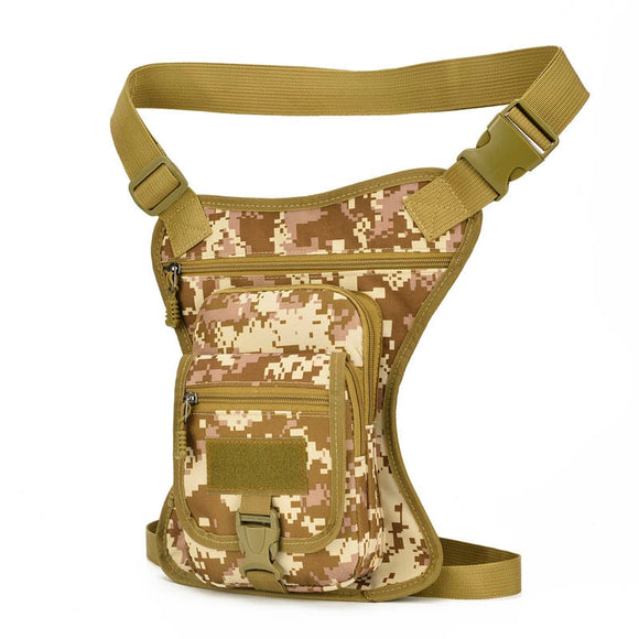  Sports Waist Bags Men's Thigh Multi-Function Pouch Short Travel Phone Pouch Camouflage Tactical Pack Hip Waist Pack Mart Lion - Mart Lion