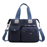 Summer Girl Women Handbag Large Portable Waterproof Female Oxford Shoulder Messenger Crossbody Bags Tote Pack a main Mart Lion Dark Blue  