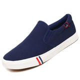 Men's Shoes Casual Canvas Summer Slip-on Unisex Sneakers Flats Breathable Light Black Lovers Shoes Footwear Mart Lion   