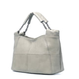 Summer Style Handbag Lady Chain Soft Genuine Leather Tote Bags for Women Messenger Mart Lion Light Grey  