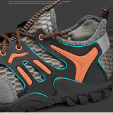  Summer Men's Trekking Shoes Breathable Mesh Climbing Light Outdoor Hiking chaussure homme randonnee Mart Lion - Mart Lion