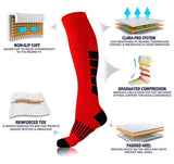 Varicose Veins Socks Compression Stockings Nurse Sports Cycling Socks for Diabetics Running Gift for Men Diabetes Nature Hiking Mart Lion   