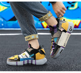 Designer Chunky Sneakers Men's High top Superstar Sports Shoes Hip-hop Stitch Breathable Platform Men's Trainers Mart Lion   