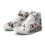 Autumn And Winter Graffiti Basketball Shoes Designer Hip-hop Sneakers Outdoor High top Trend Sports Mart Lion White 2016 39 