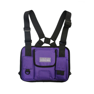 Men's Chest Bag Chest Rig Bag Hip-hop Streetwear Boy Nylon Tactical Vest Pouch Male Tactical Bags Mart Lion Purple Chest Bag  