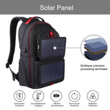 14W 5V solar backpack with solar panel Battery Power Bank Charger for Smartphone Outdoor Camping Climbing Travel Hiking Mart Lion   
