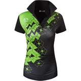 jeansian Women Casual Designer Short Sleeve T-Shirt Golf Tennis Badminton Mart Lion SWT289-Black S China