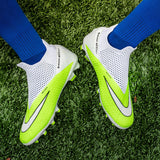 Breathable Mesh Men's Football Shoes TF/FG High-Level Socks After Wear-Resisting Football Sneakers Mart Lion   