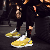 Men's Sneakers Yellow Sock Shoes Platform Casual Shoes Non-slip Sneakers Zapatillas Hombre Mart Lion   