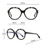 Large size round Progressive Multifocal Reading Glasses Men Women Anti Blue Light Eyeglasses Near Far Sight Diopter 1.0 1.5  NX  MartLion
