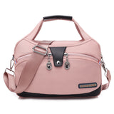 Yogodlns Nylon Shoulder Women Bag Waterproof Handbag Large Capacity Crossbody lady Handle Multifunction Purse Mart Lion Pink 29x12x19cm 