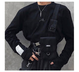 Tactical Vest Streetwear Waist Bag Men's Hip Hop Chest Rig Bag Adjustable Multiple Pockets Canvas Waist Pack Chest Bags Mart Lion   