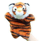 Animal Hand Puppet Cat Dolls Plush Hand Doll Early Education Learning Toys Children Marionetes Puppets for telling story Mart Lion Tiger  