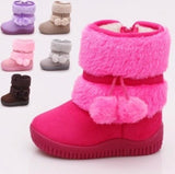 Girls Snow Boots 2019 Winter Comfortable Thick Warm Kids Boots Lobbing Ball Thick Children Autumn Cute Boys Boots Princess Shoes  MartLion