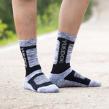 Men Socks Breathable Cotton Cushioned Crew Work Boot Sports Hiking Athletic Winter Thermal  5 Pairs Mart Lion   