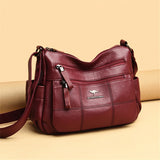 Leather Handbags Women Designer Female Waterproof Shoulder Crossbody Messenger Bags Mart Lion   