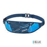 W8102 Lightweight Slim Running Waist Bag Belt Hydration Fanny Pack For Jogging Fitness Gym Hiking Mart Lion Only Blue Bag  