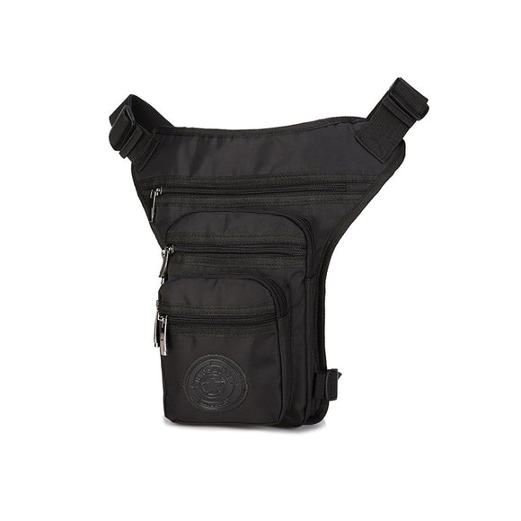 Men's waist bag functional tactics leg bag army mountain chest bags outdoor fishing Waist pack ports crossbody bags Mart Lion Black  