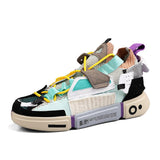 Designer Chunky Sneakers Men's High top Superstar Sports Shoes Hip-hop Stitch Breathable Platform Men's Trainers Mart Lion Moon-N188 39 