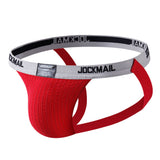 Men's Jockstrap Athletic Supporter Gym Strap Brief Jockstraps Gay Men's Underwear Mart Lion JM229RED L(30-32inches) 