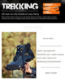 Men's High top Lace up Suede Boots Winter Warm Boots Outdoor Hiking Waterproof Trail Shoes zapatillas de hombre Mart Lion   