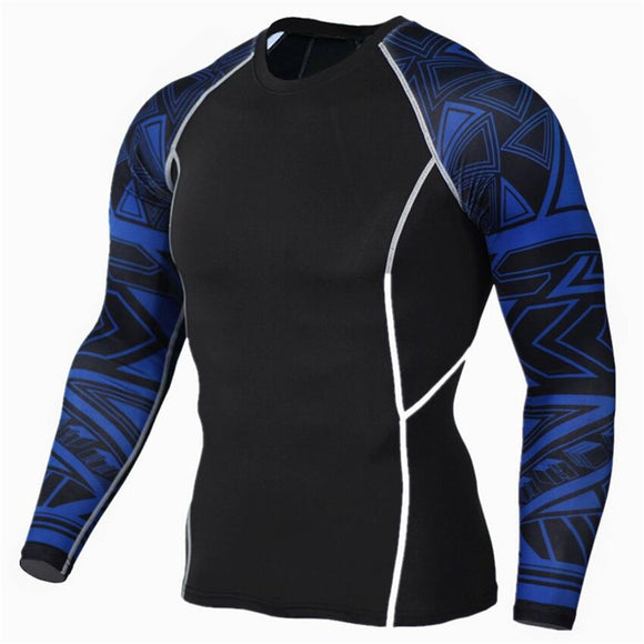  Gym Men's T-shirt Basketball Football Compression Shirt Men's Bodybuilding Tops Tee Tight Rashguard Short Sleeves Clothes Mart Lion - Mart Lion