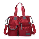 Fall Winter Crossbody Women Messenger Bags Waterproof Handbags Ladies Shoulder Solid Large capacity Traval Mart Lion Red 35 X 13 X 30 