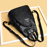 High Quality Leather Women Backpack Large Capacity School Bags for Teenage Girls Anti-theft Travel Backpack Shoulder Bag Mochila  MartLion