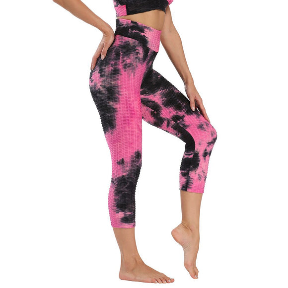 Women Gym Leggings Printed Sports Leggings High Waist Push Up Fitness Pants Elastic Energy Sportswear Mart Lion   