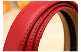  Women Belt Designer Brand Real Genuine Leather Strap Automatic Buckle Belts Pasek Damski Riem Mart Lion - Mart Lion