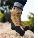  Brown Hiking Boots Men's Light Trekking Travel Shoes High top Hiking Women Camping Sports Mart Lion - Mart Lion