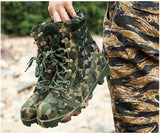 Camouflage Tactical Boots Men's Breathable Desert Combat Male Military Shoes Ankle Outdoor Hiking Mart Lion   