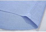 Summer Men's Short Sleeve Cotton Social Shirts Soild Soft Shirt Slim Fit Chothing Mart Lion   