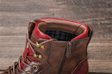 Men's Boots Comfortable Ankle Leather Mart Lion   