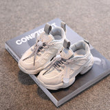 Kids Casual Sneakers for Boys Girls Soft Bottom Lightweight Children Flat Shoes Mesh Breathable Sports Running Mart Lion gray 26(Inner 16.5cm) 