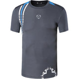 jeansian Men's Sport Tee Shirt T-Shirt Tops Gym Fitness Running Workout Football Short Sleeve Dry Fit LSL1052 Blue