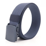 Military Tactical Waist Belt for Men's Outdoor 170 130 140 150 160cm Jeans Belts Nylon Strap Pants with Plastic Buckle Mart Lion Blue China 110cm