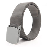 Military Tactical Waist Belt for Men's Outdoor 170 130 140 150 160cm Jeans Belts Nylon Strap Pants with Plastic Buckle Mart Lion Gray China 110cm