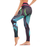 Women Digital Printing Sport Leggings High Waist Elastic Pants Seamless Fitness Push Up Tights Running Gym Sportswear