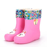 Rain Boots Kids Boys Rubber Baby Girls Waterproof Pvc Warm Children Water Shoes Cartoon Four Seasons Removable Mart Lion   