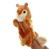 Animal Hand Puppet Cat Dolls Plush Hand Doll Early Education Learning Toys Children Marionetes Puppets for telling story Mart Lion squirrel  