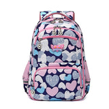 Kids Orthopedics Backpack Cute Children Primary Schoolbag for Teenagers Girls Big Capacity Satchel Kids Book Bag Mochila Mart Lion Dark blue-pink small 