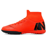 Futstal FG/TF Orange Soccer Boots For Men's High Top Soccer Cleats Football Trainers Football Shoes zapatillas de futbol Mart Lion Orange TF -81901 35 China