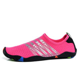 Men's Aqua Shoes Indoor Yoga Unisex Couple Footwear Summer Breathable Non Slip Five Toe Mart Lion pink 195 35 
